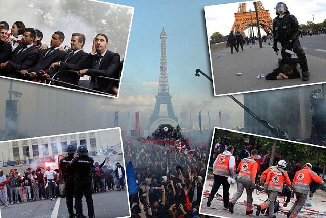 30 Terluka, 21 Ditangkap Saat Tim PSG Berpesta di Paris